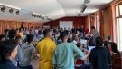 Assaig conjunt de l'Orquestra i el Cor TLP amb els joves acollits a l'Espluga