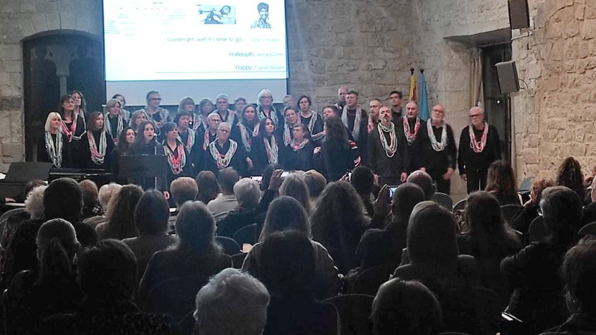 Instant del concert amb Ondara Gòspel