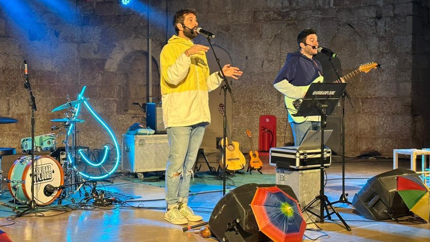 'El primer discu' d'Arribar i Ploure a l'església de Sant Francesc de Montblanc