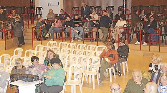 Imatge del dia de la projecció aquest gener de 2024