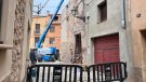 Comencen les tasques d’enderroc de l’immoble que es trobava en mal estat del carrer Solans de Montblanc
