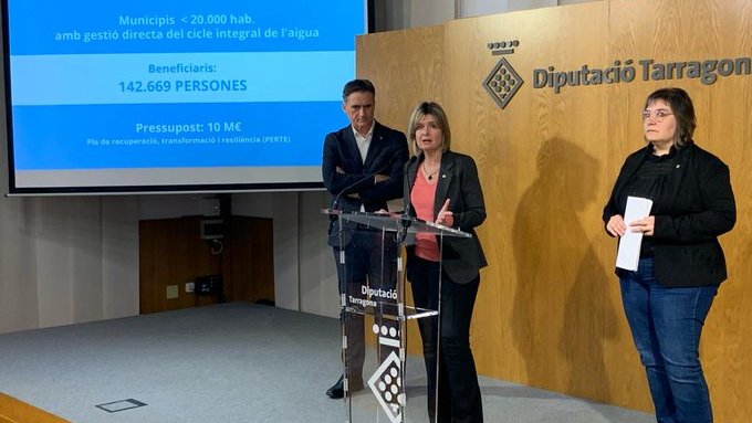 La Diputació de Tarragona presenta un pla per fer front a les pèrdues d’aigua a les xarxes públiques de 120 municipis de la demarcació