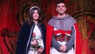 Aina Martí i Jordi Caylà, princesa i Sant Jordi de la 37a setmana medieval de Montblanc