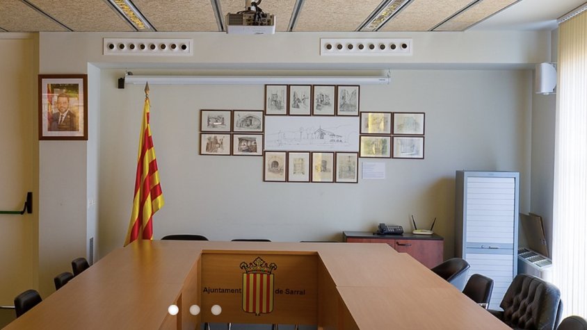 Sala de plens de l'Ajuntament de Sarral