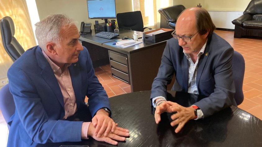 La gestió de l'aigua centra la visita institucional del delegat del Govern a la Conca de Barberà