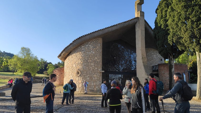 Instant de la sortida d'aquest 1 de maig a Sarral