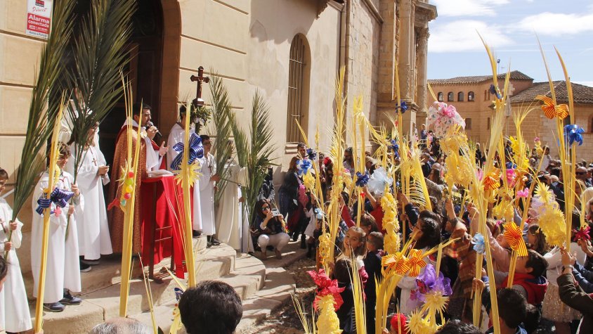 Benedicció de palmes i palmons a Montblanc