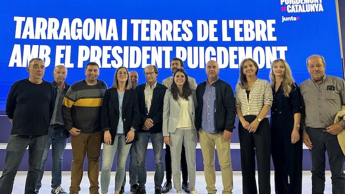 Junts per la Conca es desplaça a Argelers per acompanyar a Carles Puigdemont i a la candidata Núria Besora