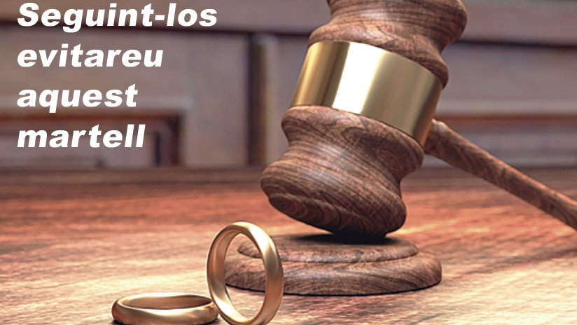 Consells per evitar els divorcis