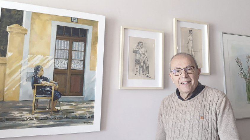 “La font d’inspiració del  mural de la bàscula ha estat la gent de Savallà i la seva hospitalitat”