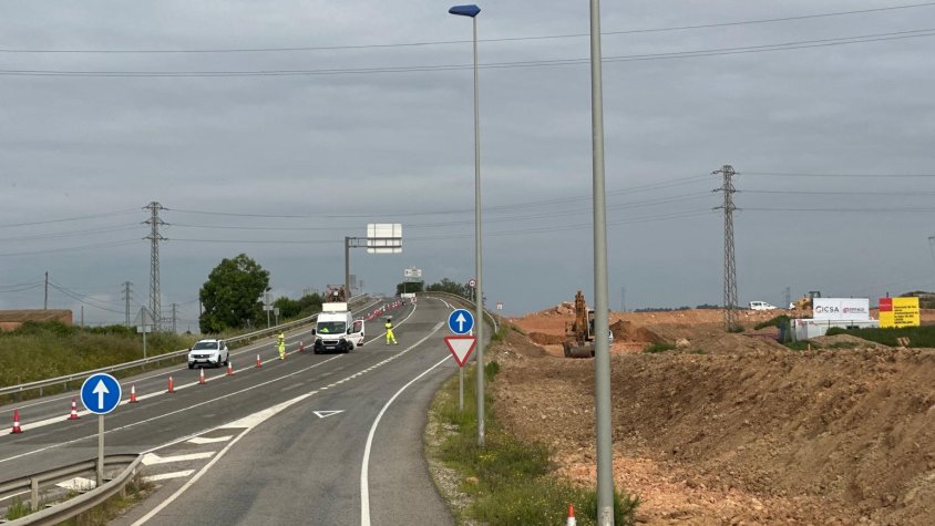 Imatge de les obres que han començat aquest matí