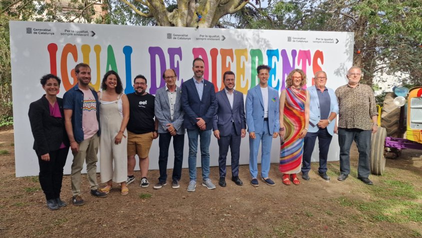 Pere Aragonès present en l'acte inaugural de l'Orgull Espluguí