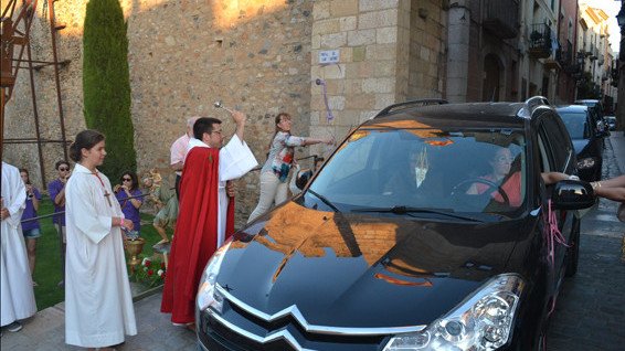 Imatge d'arxiu de la celebració de Sant Cristòfol a Montblanc
