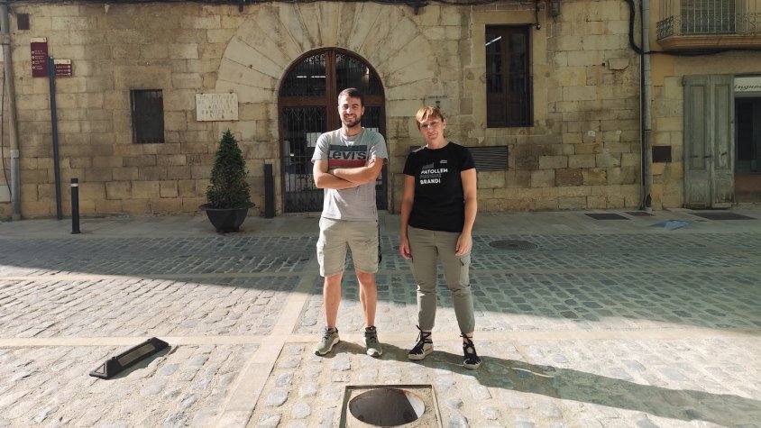 Presentació de la plantada del xop a la plaça de la vila de L'Espluga