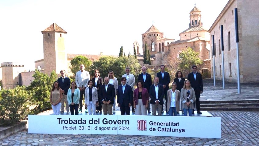 El Govern de Salvador Illa es reuneix a Poblet