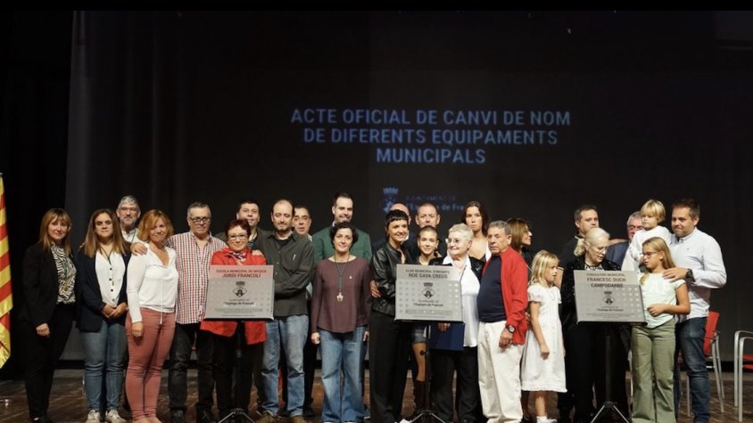 Commovedora cerimònia de canvi de nom d’equips municipals a l’Espluga
