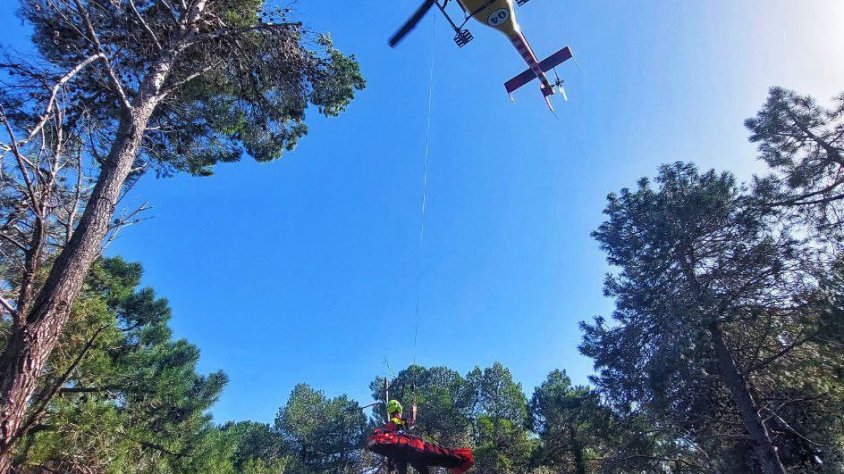 Rescaten un home de 75 anys mentre feia el camí cap el Barranc de la Pascuala de Montblanc