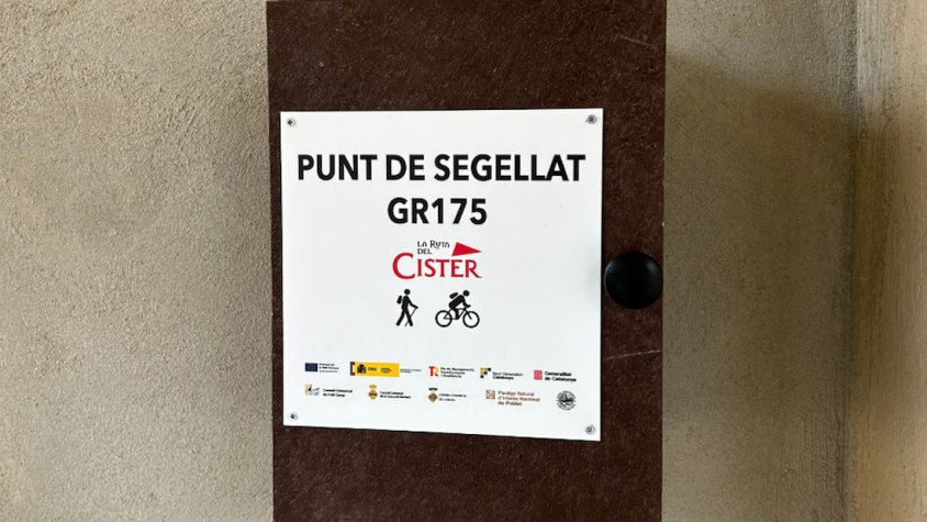 La Ruta del Cister instal·la 18 punts de segellat al traçat del GR 175
