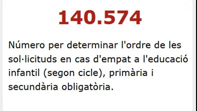 Educació ha rebut 148.693 sol·licituds de preinscripció per al curs 2019-2020