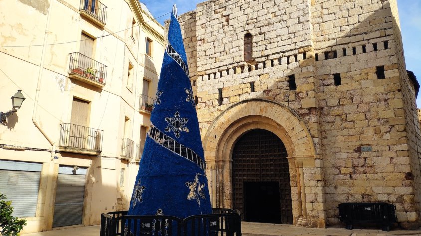Arbre de Nadal a la plaça de Sant Miquel
