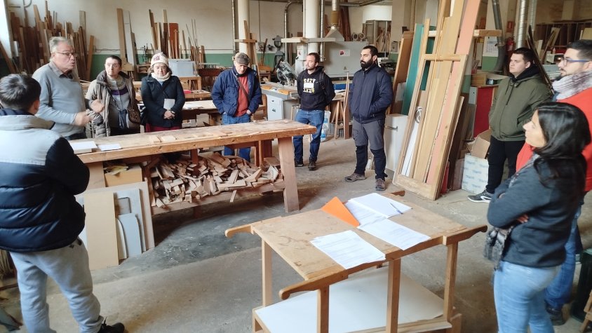 Imatge del curs realitzat en un taller de l'Espluga de Francolí
