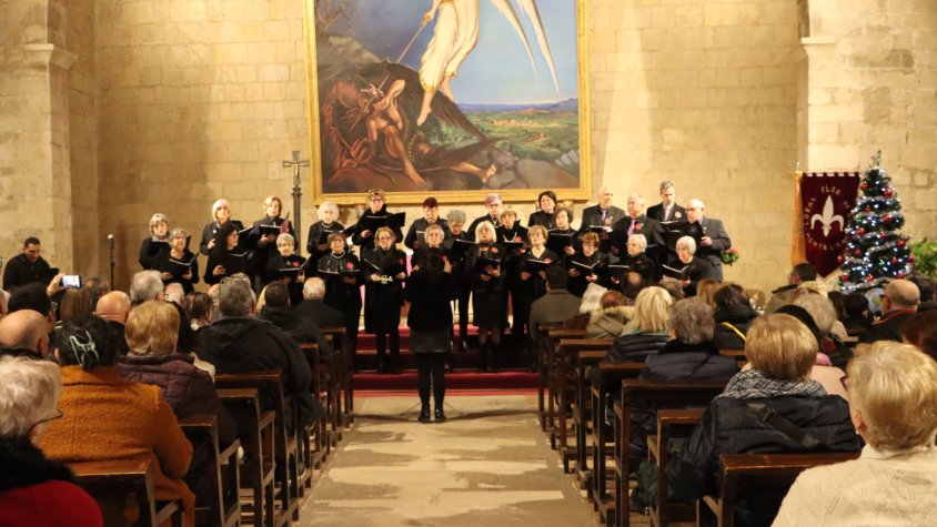 La Coral Flor de Lis omple l’església de Sant Miquel amb el seu tradicional Concert de Nadal