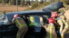 Una dona atrapada en un accident a Barberà de la Conca