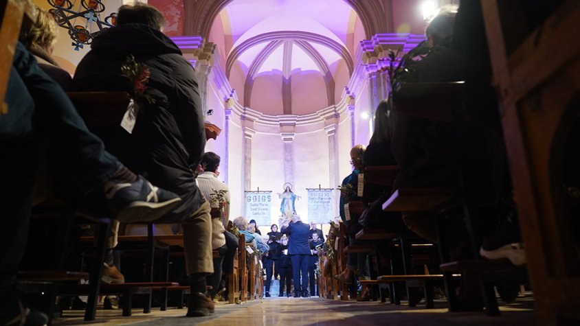 L’Orfeó de Santa Coloma de Queralt va fer sonar de nou aquests cants religiosos tradicionals catalans