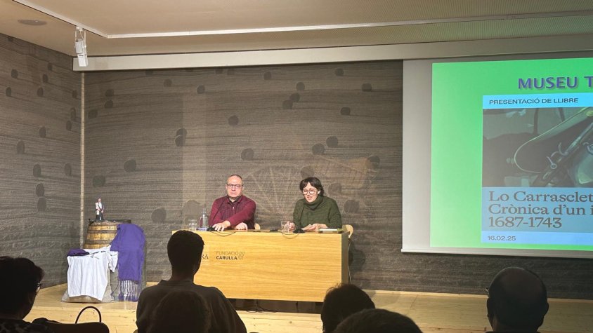 Es presenta al Museu Terra de l'Espluga de Francolí el llibre 'Lo Carrasclet. Crònica d'un irreductible (1687-1743)'
