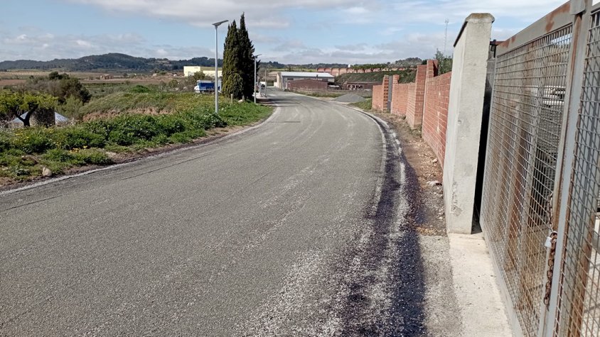 Imatge de com ha quedat el camí del Picaire de Sarral un cop fets els treballs d'arranjament