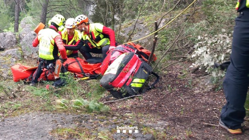 Rescaten un escalador que havia caigut a Vilaverd