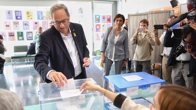 El president Torra fa una crida a "omplir les urnes" i a "votar massivament per la llibertat"