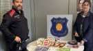 Mossos d'Esquadra entreguen aliments a Càritas Arxiprestal de la Conca de Barberà d'un comís en una actuació policial