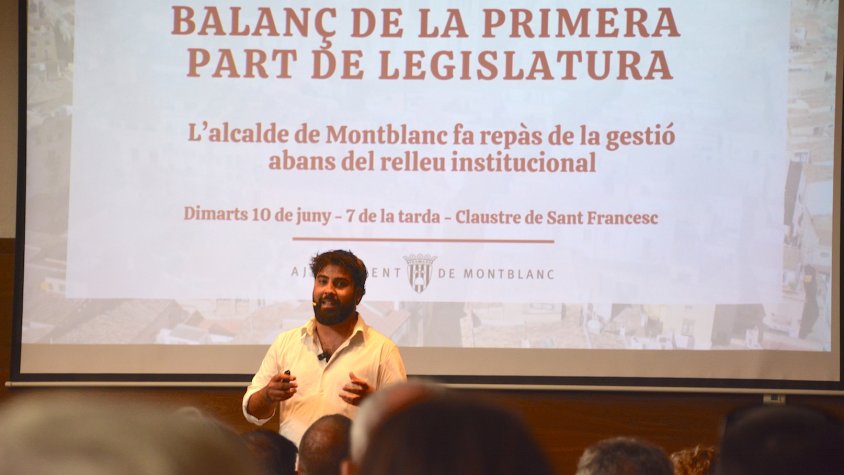 Oriol Pallissó fa balanç de la seva etapa a l’alcaldia de Montblanc abans del relleu institucional