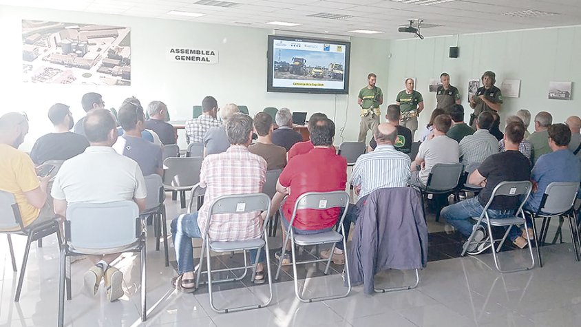 Jornada tècnica sobre la prevenció d’incendis durant la sega a Coperal