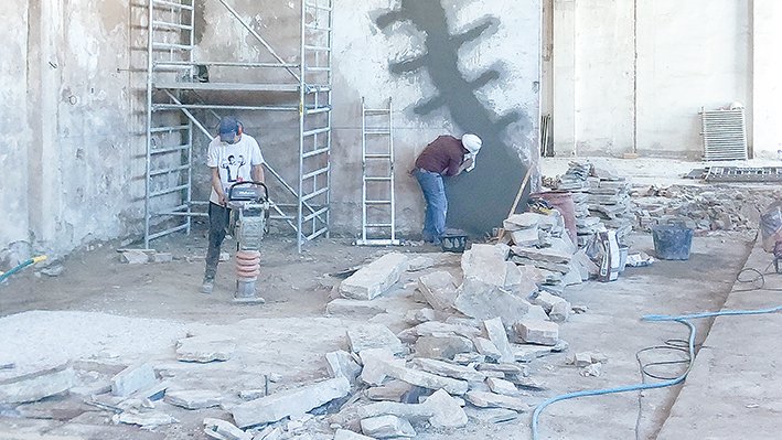 Obres de rehabilitació a l’Antic Sindicat agrícola perquè sigui un museu del folklore colomí