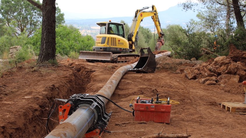 Montblanc renova la principal canonada d'aigua potable que abasteix el 40% del municipi