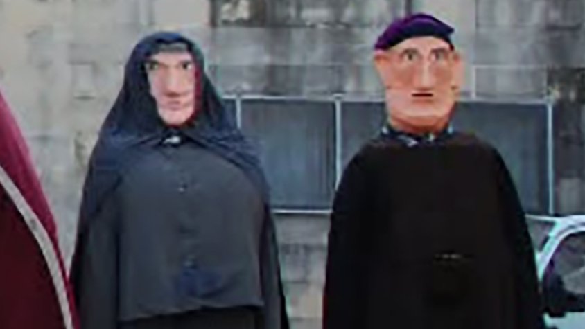 Gegants del Raval de Cervera de Santa Coloma de Queralt, el Queralt i la Colometa