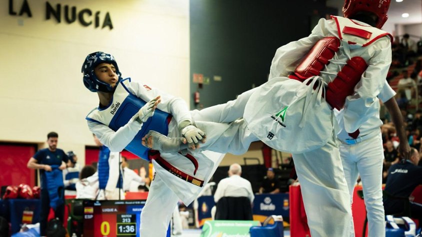 Imatge del jove taekwondista montblanquí Òscar Navarro Camín