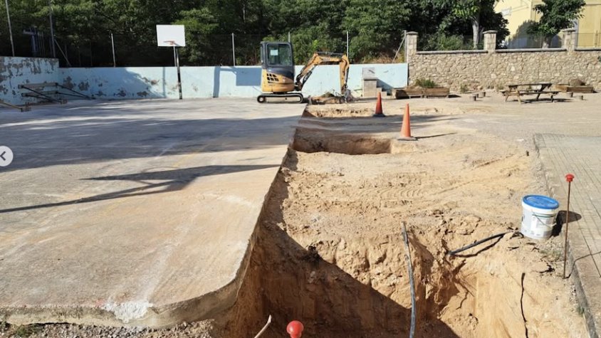 Obres a l'Escola de Vimbodí per a convertir-se en refugi climàtic