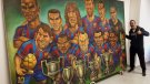 El montblanquí Joan Vizcarra culmina el quadre més gran mai fet sobre el Barça