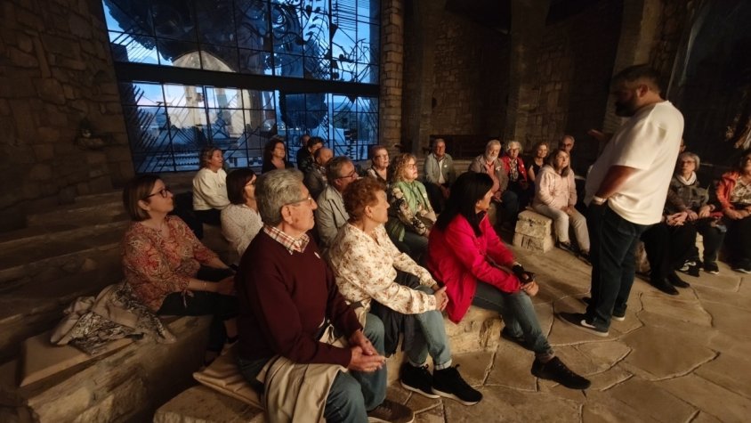 Damià Amorós ensenya l'ermita dels Sants Metges de Sarral dins les Jornades Europees de Patrimoni