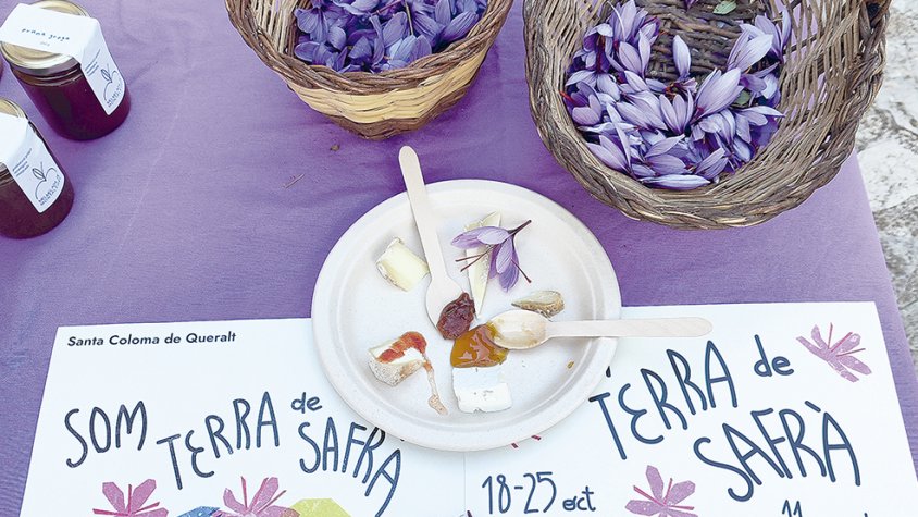 Dissabte passat es va fer un tast amb productes amb safrà