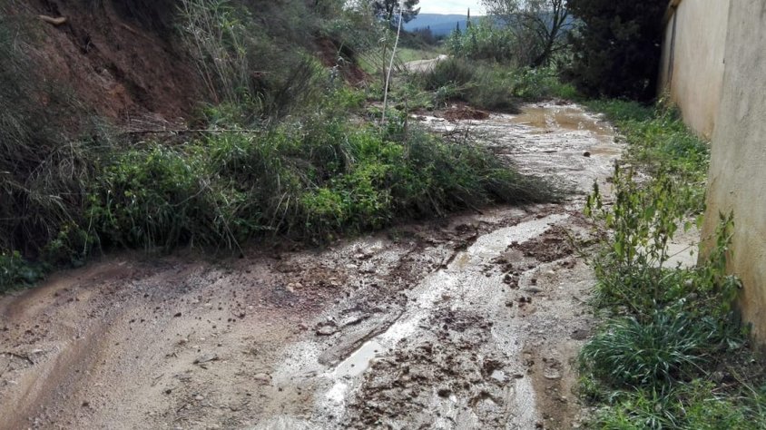 Estat del camí de la partida del canar