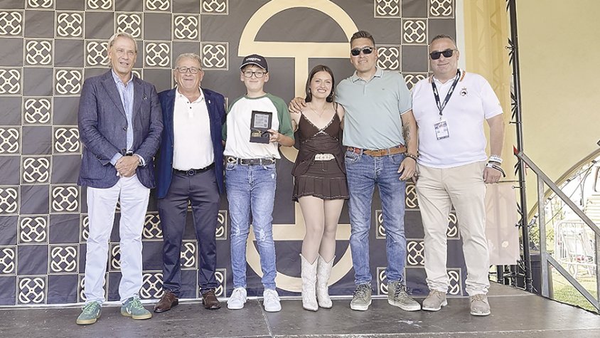 El genet sarralenc Matias Delicia, guardonat amb el premi  a l’excel.lència eqüestre Filet d’Or