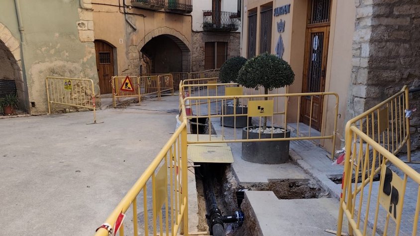 A inicis d’any s’acabarà la  primera fase de la substitució de la canonada d’aigua a Blancafort