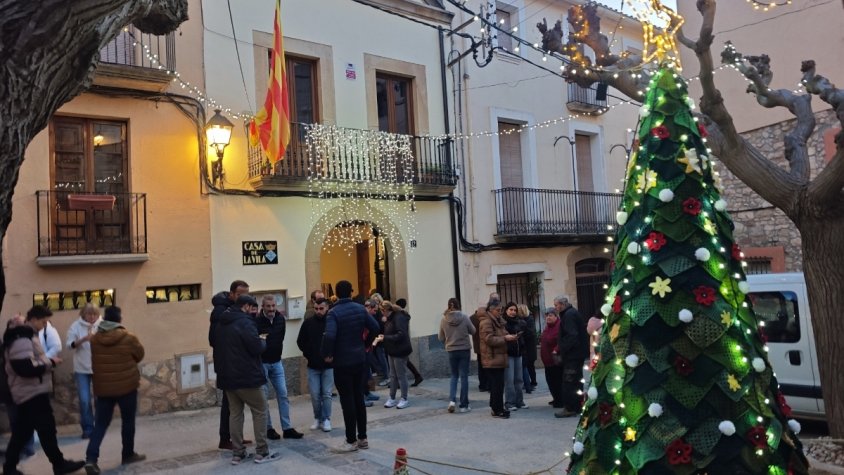Encesa emocionant de les llums de Nadal a Barberà de la Conca