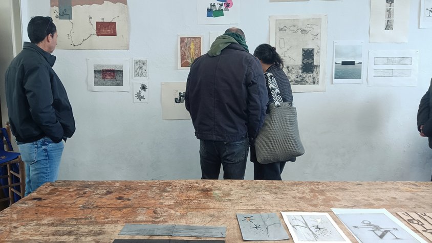 Sarral va acollir una mostra de gravat i obra gràfica d'artistes de la comarca durant la Fira