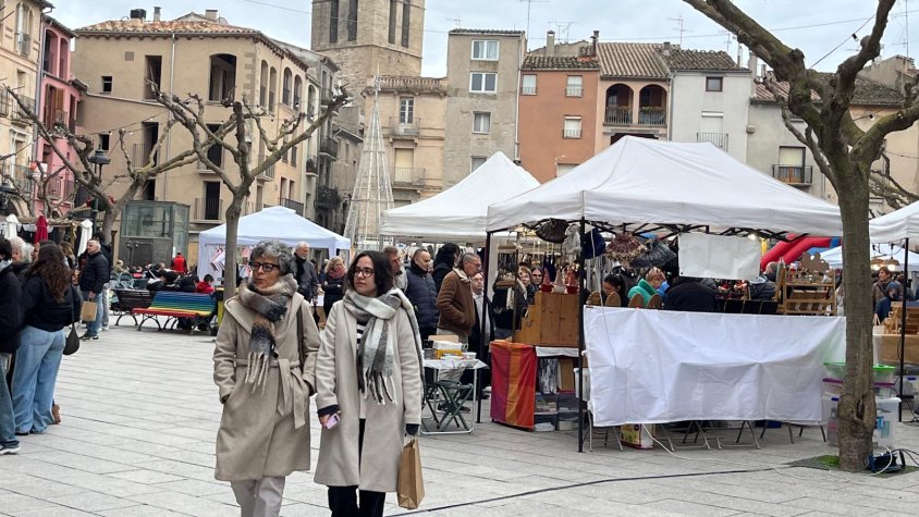 Santa Coloma de Queralt viu un animat Mercat de Nadal
