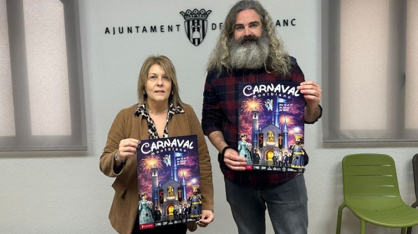 Un Sant Francesc de Disney i les festes Decennals de la Serra, protagonistes del cartell del Carnaval de Montblanc